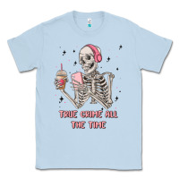 Dusty Blue true crime all the time Classic Tee - MaliasSmallBusiness