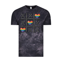 Cloud Black pride tic tac toe Vintage Tee - MaliasSmallBusiness
