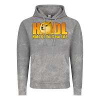 Cloud Rock hodl hold on for dear life dogecoin Vintage Hoodie - Jasminsmagicworld