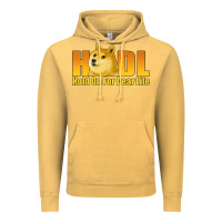 Vintage Mustard hodl hold on for dear life dogecoin Vintage Hoodie - Jasminsmagicworld