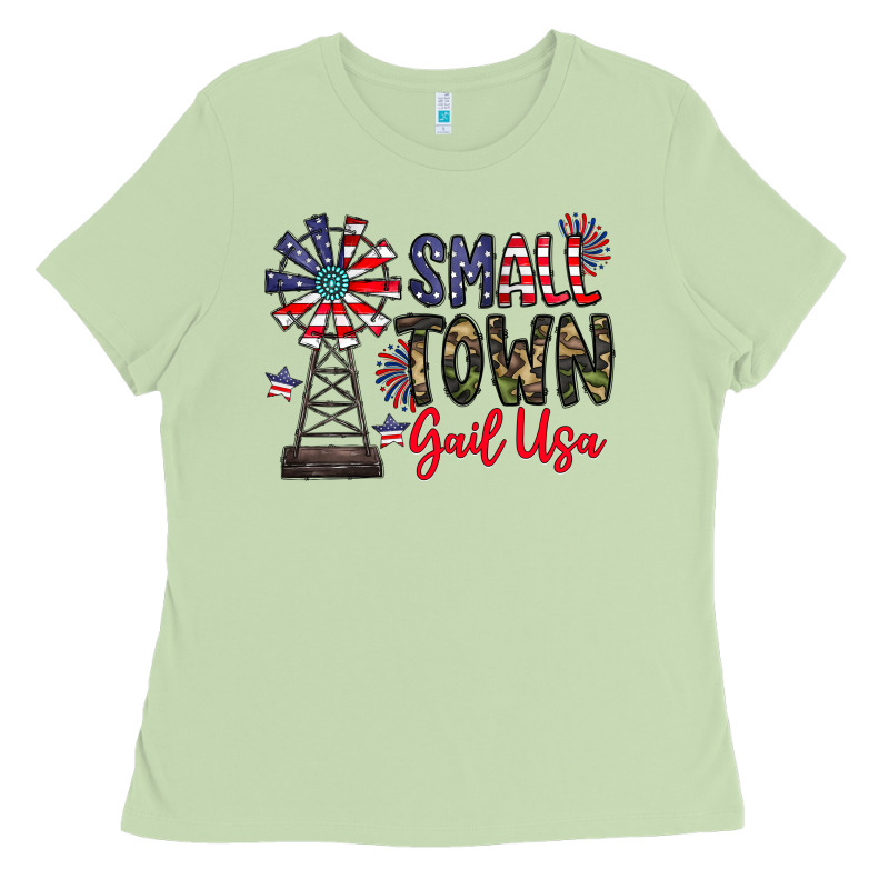 Small Town Gail Usa Ladies Tee by CowhideDigitalArt | Teevron