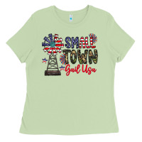 Matcha small town gail usa Ladies Tee - CowhideDigitalArt