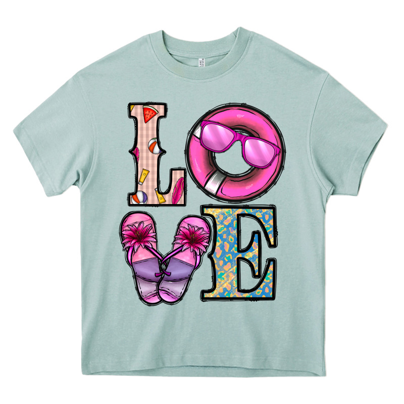 Love Summer Heavy Core Tee by CowhideDigitalArt | Teevron