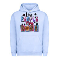 Pigment Grape Ice Less people more dogs Mother's Day Urban Hoodie - FaDigitalArtStudio