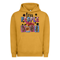 Pigment Peanut Butter Less people more dogs Mother's Day Urban Hoodie - FaDigitalArtStudio