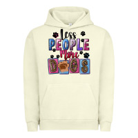 Pigment Pistachio Less people more dogs Mother's Day Urban Hoodie - FaDigitalArtStudio