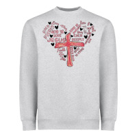 Retro Christian Valentine Heavyweight Sweatshirt | Teevron