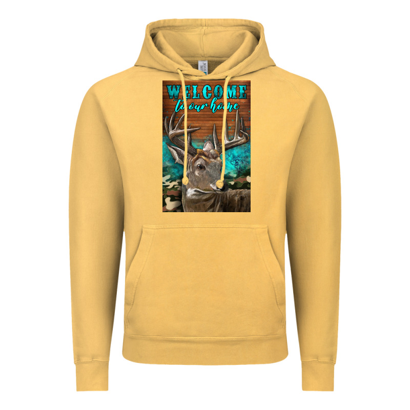 Western Buck Deer Garden Vintage Hoodie by LillyAllenDesigns | Teevron