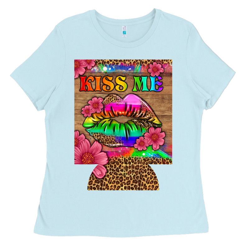 Lgbtq Kiss Me  Can Cooler Ladies Tee by HRA Design Shop | Teevron