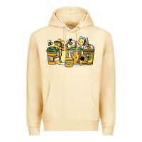 Pina Colada Honey bee coffee cups Premium Hoodie - HowdyJamesFarm