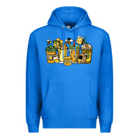 True Royal Honey bee coffee cups Premium Hoodie - HowdyJamesFarm