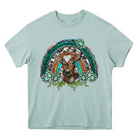 Arona turquoise gemstones brown baby cow  rainbow Heavy Core Tee - BarkalooDesign