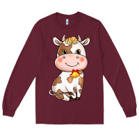 Cartoon Cow Long Sleeve Tee | Teevron