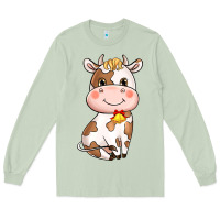 Matcha cartoon cow Long Sleeve Tee - NancyCooperArtShop