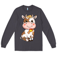 Smoke cartoon cow Long Sleeve Tee - NancyCooperArtShop