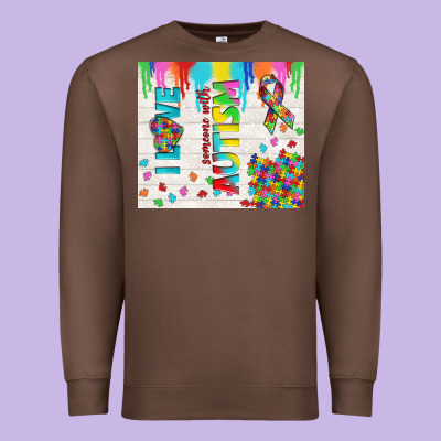 I Love Someone With Autism Premium Sweatshirt Designed By Tumblerdesignbyshophia