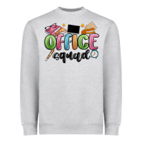 Heather Grey office squad Heavyweight Sweatshirt - MaliasSmallBusiness