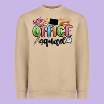 Office Squad Heavyweight Sweatshirt Designed By Maliassmallbusiness