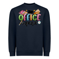 Navy office squad Heavyweight Sweatshirt - MaliasSmallBusiness