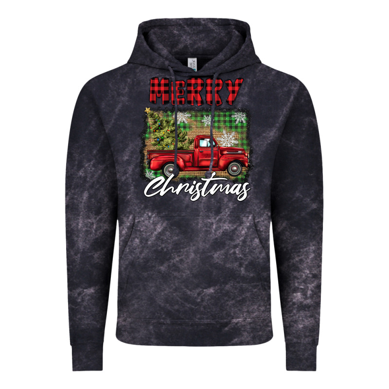 Merry Christmas Truck Vintage Hoodie by BarkalooDesign | Teevron