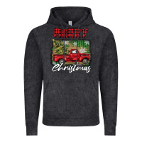 Vintage Black merry christmas truck Vintage Hoodie - BarkalooDesign