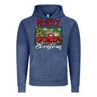 Vintage Denim merry christmas truck Vintage Hoodie - BarkalooDesign