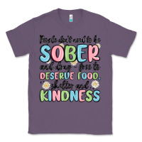 Lavender people dont need to be sober and drugfree to deserve food Classic Tee - MaliasSmallBusiness