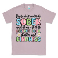 Lilac people dont need to be sober and drugfree to deserve food Classic Tee - MaliasSmallBusiness