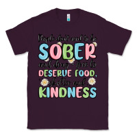 Plum people dont need to be sober and drugfree to deserve food Classic Tee - MaliasSmallBusiness