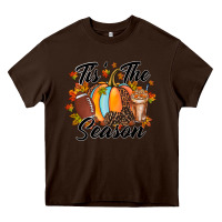 Chocolate Brown tis is season Heavy Core Tee - RacoonDesign