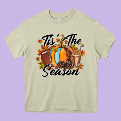 Tis Is Season Heavy Core Tee Designed By Racoondesign