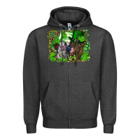 Charcoal Heather st. patrick's day heifers Zipper Hoodie - RanaPortraitStore