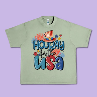Hooray For The Usa Urban Heavy Tee Designed By Maliassmallbusiness