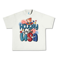 Pistachio hooray for the usa Urban Heavy Tee - MaliasSmallBusiness