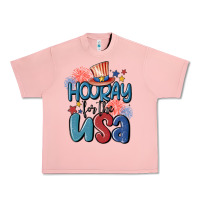 Salmon hooray for the usa Urban Heavy Tee - MaliasSmallBusiness