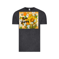 Vintage Black bee happy Vintage Tee - MaliasSmallBusiness