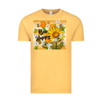 Vintage Mustard bee happy Vintage Tee - MaliasSmallBusiness