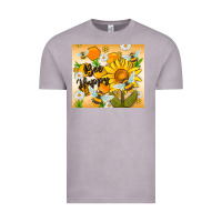 Vintage Zinc bee happy Vintage Tee - MaliasSmallBusiness