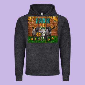 Western Baby Sheeps Farm Life Garden Vintage Hoodie Designed By Lillyallendesigns