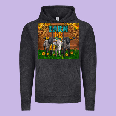 Western Baby Sheeps Farm Life Garden Vintage Hoodie Designed By Lillyallendesigns