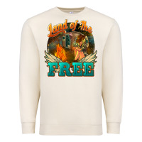 Sandshell Land of the free 4th of july Premium Sweatshirt - HowdyJamesFarm