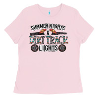 Summer Night & Dirt Track Lights Ladies Tee | Teevron