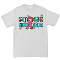 Dove Grey stronger than cancer with cancer ribbon Premium Tee - AdoDesignShop