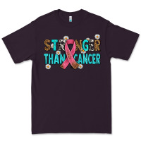 Plum stronger than cancer with cancer ribbon Premium Tee - AdoDesignShop