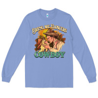 Colony Blue bring me flowers cowboy Long Sleeve Tee - NancyCooperArtShop
