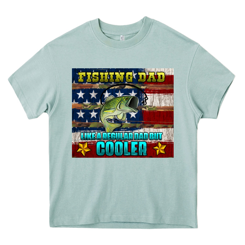 Fishing Dad Like A Regular But Cooler Heavy Core Tee by HRA Design Shop | Teevron