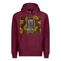 Burgundy we let the liquor talk with sunflowers Premium Hoodie - TumblerDesignByShophia