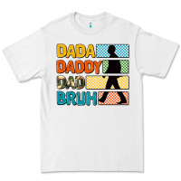 White dada daddy dad bruh Premium Tee - AdoDesignShop