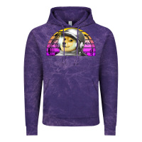 Cloud Purple dogecoin to the mars Vintage Hoodie - Jasminsmagicworld