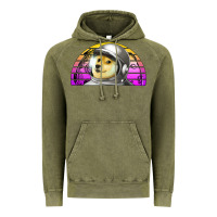 Vintage Olive dogecoin to the mars Vintage Hoodie - Jasminsmagicworld